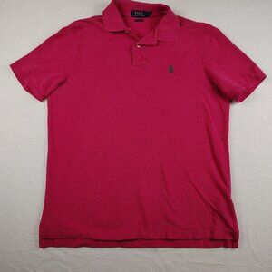 VTG Polo Ralph Lauren Classic Fit Pink Short Sleeve Shirt Mens Medium